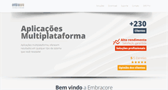 Desktop Screenshot of embracore.com.br