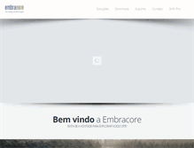 Tablet Screenshot of embracore.com.br